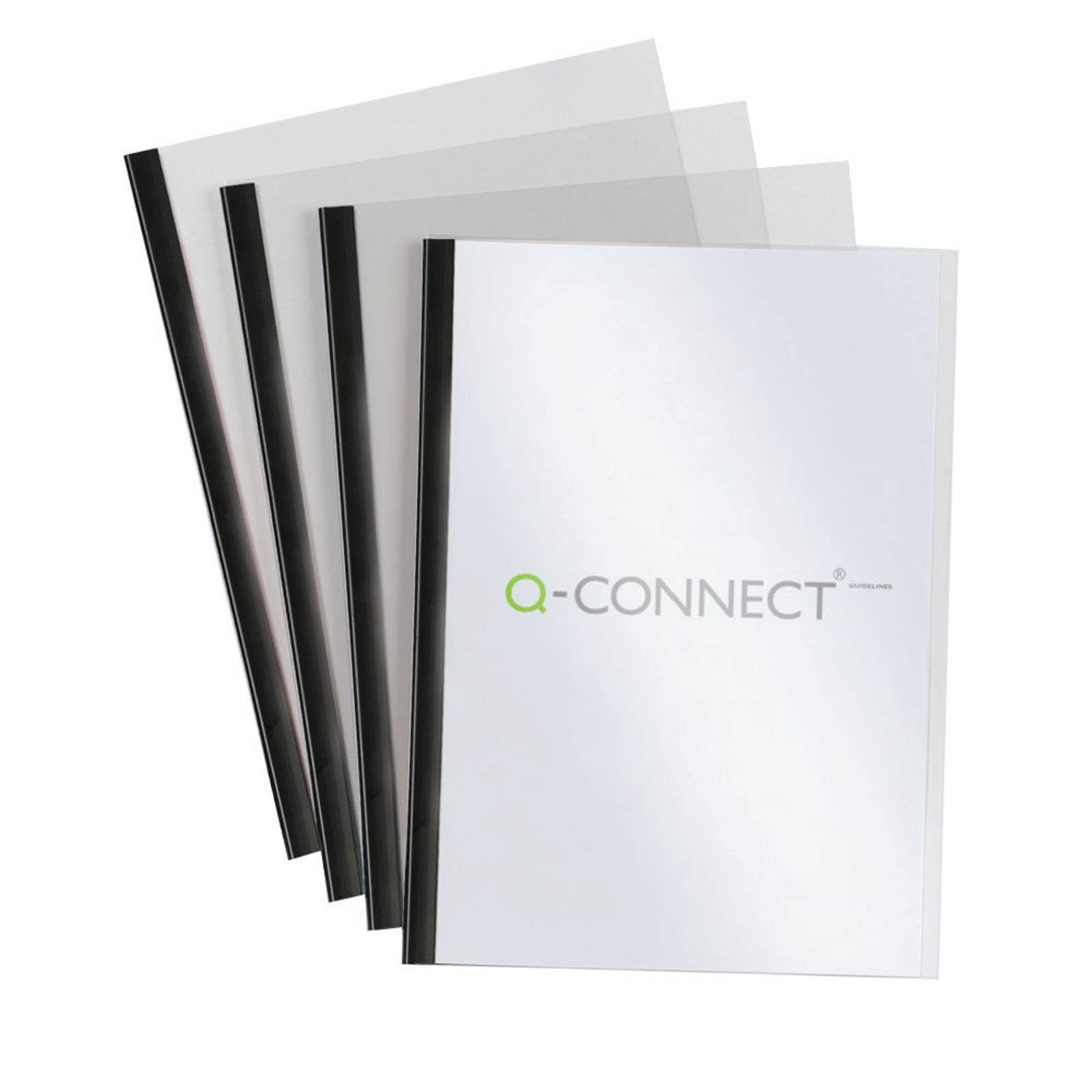 Q-Connect  Black A4 5mm Slide Binder and Cover Set Pk 20 -  - Image 2