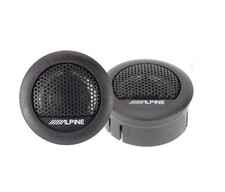 Alpine SXE-1006TW - Car Van 1" 3cm Dome Tweeters Speakers Set (Pair) 280w Peak