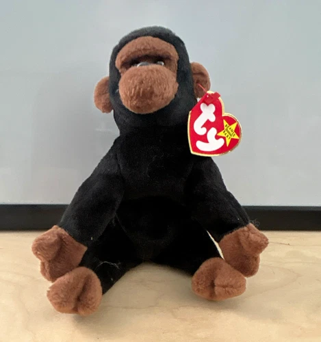 Ty Beanie Babies Congo Gorilla Plush 1996 Vintage MPN Congo Age 3+