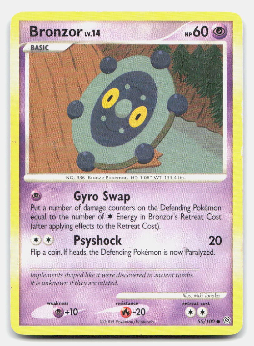 Bronzor 55/100 Common Stormfront Pokemon LP
