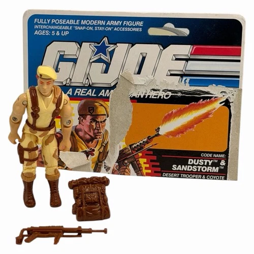 GI Joe Dusty v3 3.75” Action Figure Near Complete 1991 Hasbro ARAH Vintage