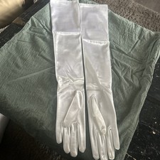 NOS 1960-early70s Satin 22  Opera Gloves/Hong Kong