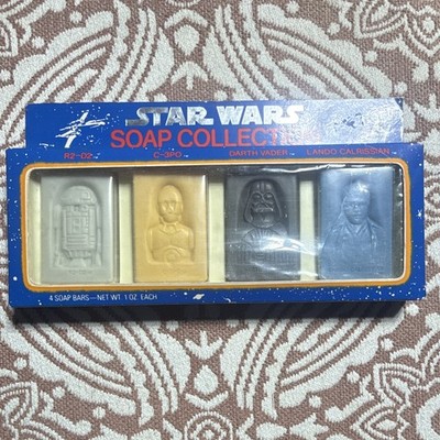 Omni Cosmetics Star Wars Soap Collection 4 Bars R2-D2 C-3PO Vader Lando