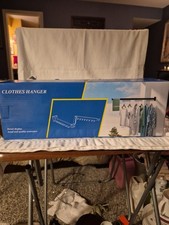 Clothes Drying Rack Laundry Organizer Folding Retractable Wall Mount Hanger