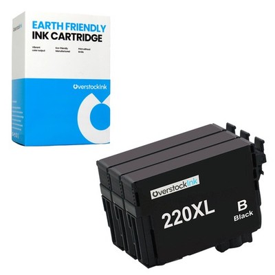 3PK T220XL 220XL Black Ink Cartridges Fits Epson Expression XP-320 XP-420 XP-424