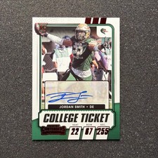 2021 Contenders JORDAN SMITH #291 College Ticket RC AUTO - UAB FOOTBALL 