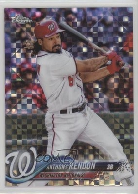 2018 Topps Chrome X-Fractor Anthony Rendon #165 b0q