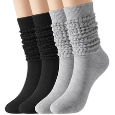 Premillow Slouch Socks Women, Long Winter Thigh High Boot Scrunch Sock, Winter
