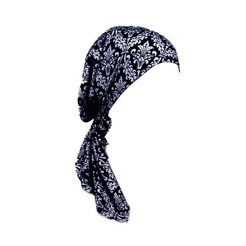 Scarf Cotton Lined Pretied Beanie Turban Chemo Pre-Tied Headwear Bandana For ...
