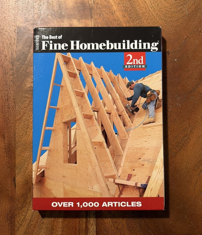 Taunton Best of Fine Homebuilding 2nd Ed DVD-ROM 1000 Articles PC Mac DIY Build