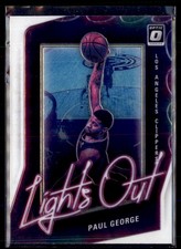 2020-21 Panini Donruss Optic Basketball Paul George Clippers 15 Lights Out
