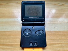 Nintendo Gameboy Advance SP AGS001 Onyx Charcoal Black Handheld System Console