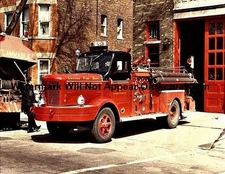Chicago IL Fire Truck FWD Engine Photograph Print 8.5x11"