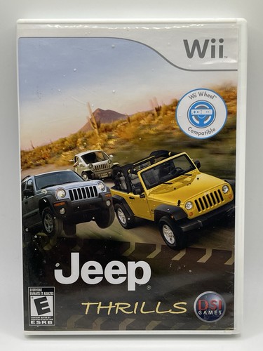 Jeep Thrills with Wheel ( Nintendo Wii ) CIB Complete - TESTED