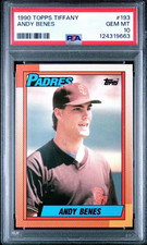 1990 TOPPS TIFFANY ANDY BENES SAN DIEGO PADRES #193 PSA 10