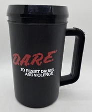 Vintage New D.A.R.E. 22 Oz Insulated Mug Super Thermo Betras USA NOS Unused 
