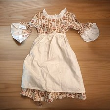 American Girl Doll Pleasant Co Felicity Rose Garden Meet Dress Apron