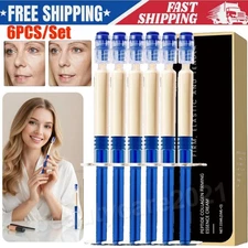 6Pcs Polypeptide Collagen Elastic Essence Cream Anti-Wrinkle Micro-Molecular 5ml
