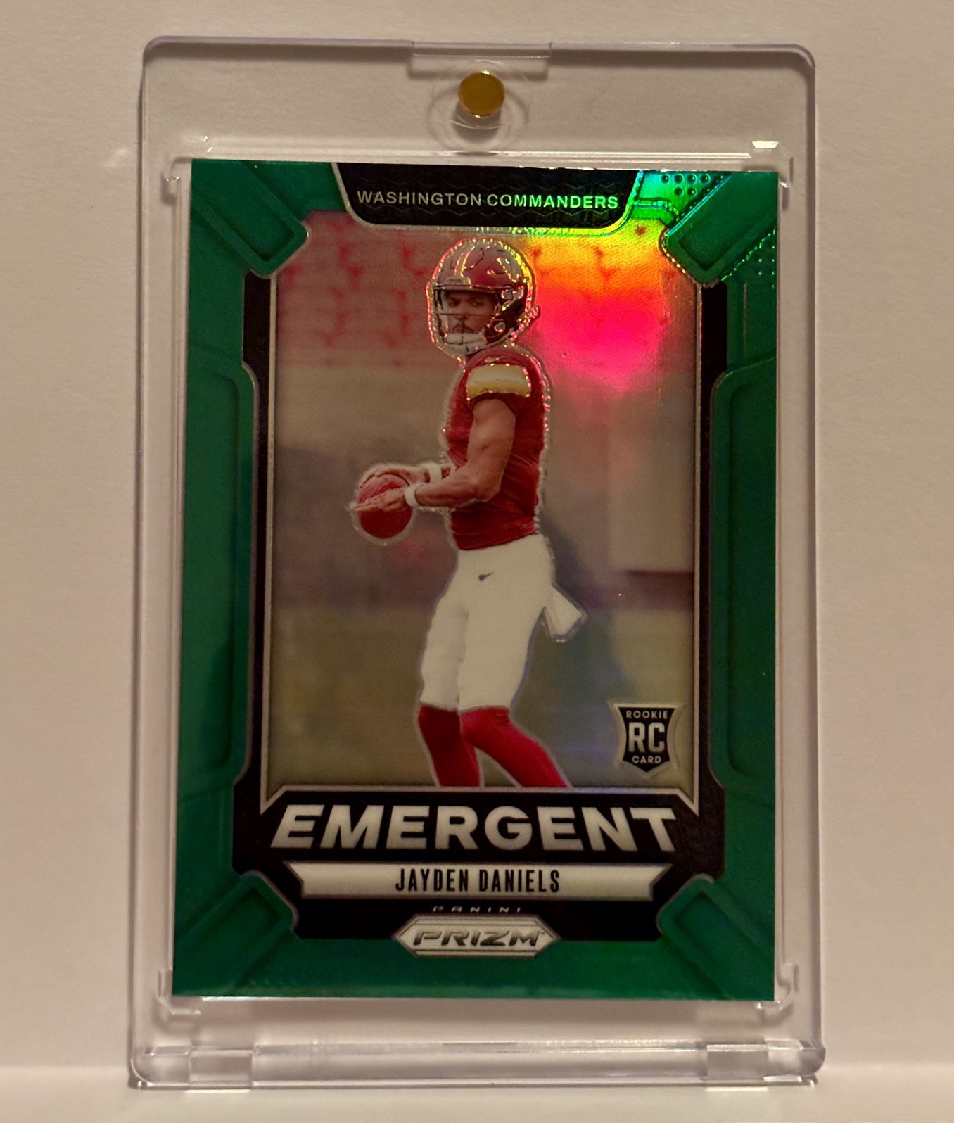 2024 Panini Prizm - Emergent Jayden Daniels #2 Green Prizm (RC)