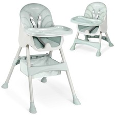 5908220476573 Krzeseko do karmienia ze stolikiem Milo zielone Ricokids