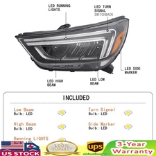 Headlights Assembly For 2017-2022 Buick Encore FULL LED Models Left Driver Side