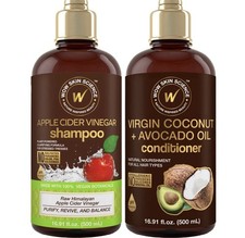 WOW Skin Science Apple Cider Vinegar Shampoo Conditioner Duo 16.9 oz