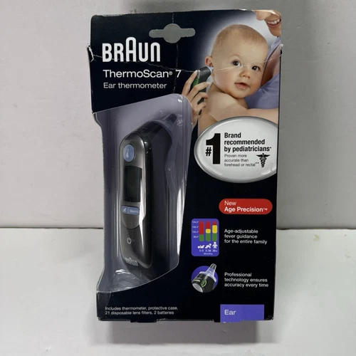 Braun Thermoscan 7 IRT6520 Thermometer European Version Clear Open Box Condition-image