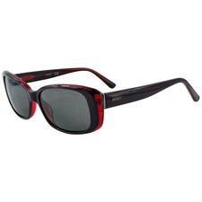 Guess GU7408 Womens Plastic Sunglass 69A Shiny Bordeaux 52-15 Gray Lenses w Case