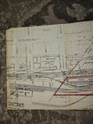 Peoria Ill Railroad Yard Map Vintage Two Color 61" Long — photo 3
