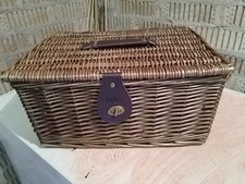 M and S Empty Hamper 40x30x18 CM On Good Condition with Lid