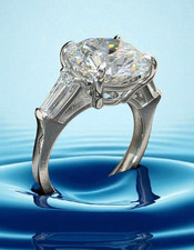 5.60 Ct E VS1 IGI Lab Grown Round Diamond Engagement Ring Round 950 Platinum