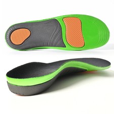 1 Pair Orthopedic Arch Insoles Shock Absorbing Sports Flatfoot Foot Pad Insert