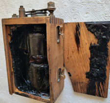 100 Year Old Nos Ford Model T Wooden-cased Ignition Coil Buzz Coil