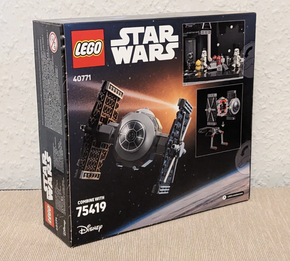 LEGO StarWars 40771 TIE Fighter con Telaio Hangar Imperiale Complemento per 75419 - Immagine 2 di 4