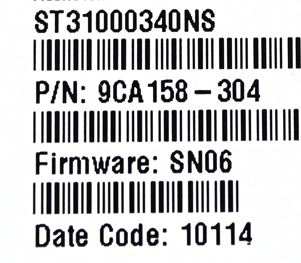 Sun Microsystems ST31000340NS 1TB 3.5IN SATA - Image 2 of 4