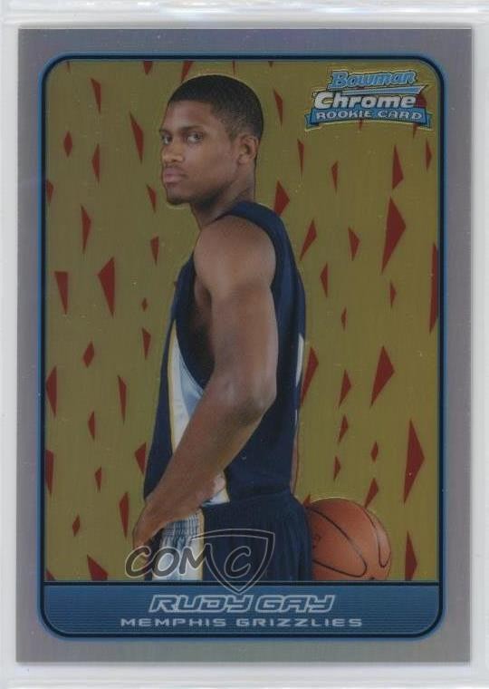 2006-07 Bowman Draft Picks & Stars Chrome Refractor 34/249 Rudy Gay #122 s7f
