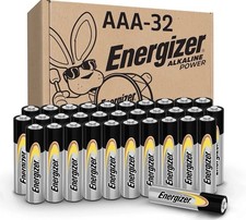 Energizer Alkaline Power AAA Batteries 32 Pack , Long-Lasting Triple a Batterie