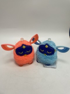 x2 Hasbro Furby Connect Blue Electronic Pet Toy with Eye Mask