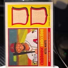 Topps 2025 Heritage Clubhouse Collection Dual Relics Ketel Marte Diamondbacks B…