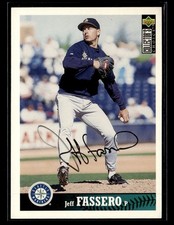 Jeff Fassero signed auto 1997 Collector's Choice #482 card Seattle Mariners
