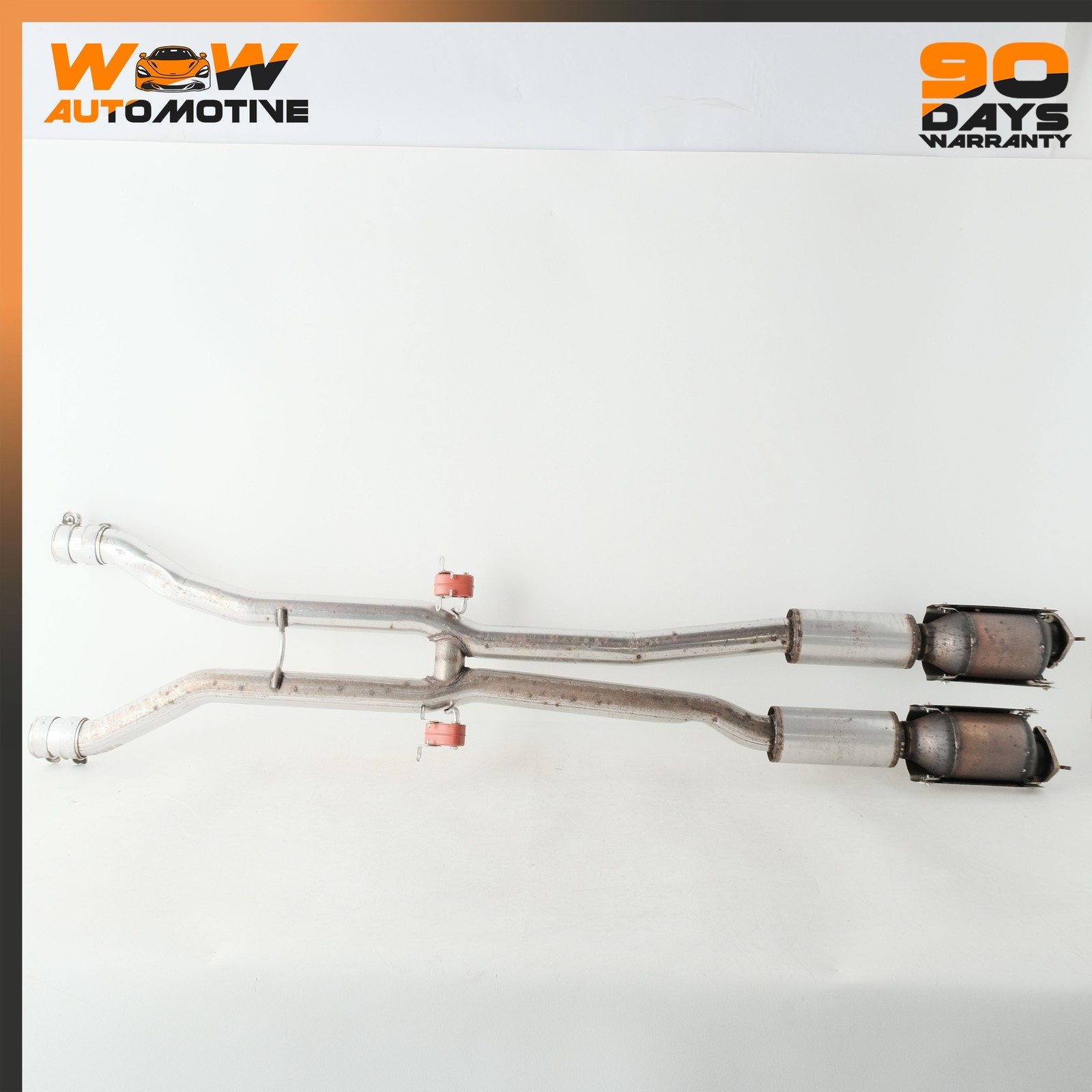 06-13 BENTLEY CONTINENTAL FLYING SPUR RIGHT LEFT EXHAUST DOWNPIPE CATALYST OEM