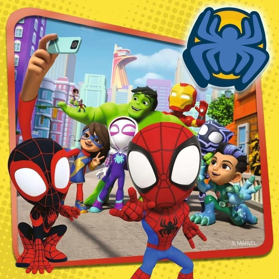 Rompecabezas Ravensburger Marvel Spiderman Spidey & His Amazing Friends 3X 49 piezas... Foto 4 de 4