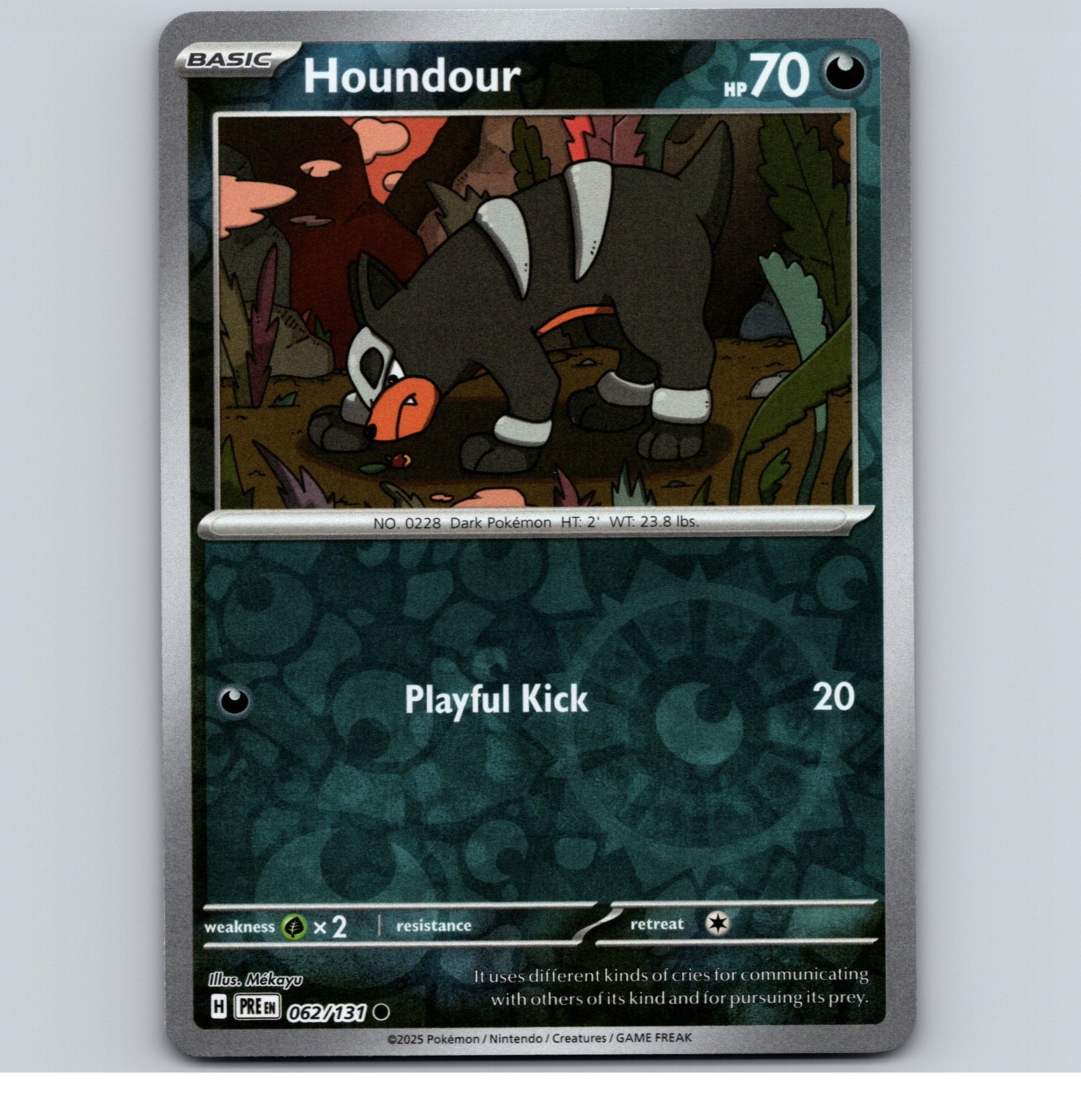 Houndour - PRE SV: Prismatic Evolutions #062/131 Common Reverse Holo NM