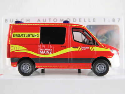 Busch 53456 Mercedes-Benz Sprinter (2018) ''Feuerwehr Mainz (D)'' 1:87/H0 NEU/OVP