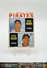 2013 Topps Heritage Pirates Rookie Stars Bryan Morris / Justin Wilson Pirates RC