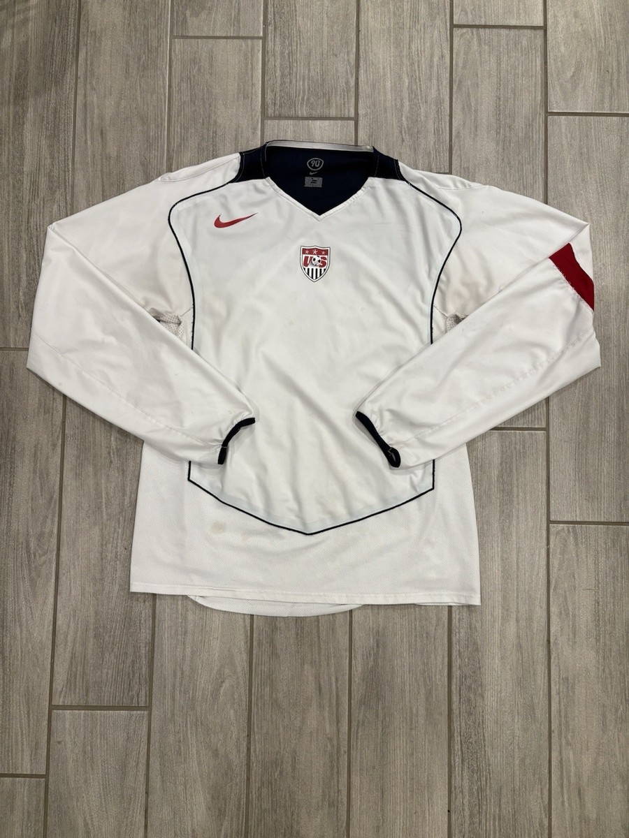 Nike Team USA 2004 T90 Long Sleeve Jersey Authentic USMNT Vintage
