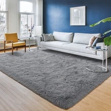 Large Rugs for Living Room Bedroom Carpet, 5x8 Super Soft Fluffy Area Rug Sha...