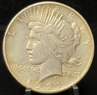 1921 US Peace One Dollar S$1 Silver Coin- Key Date