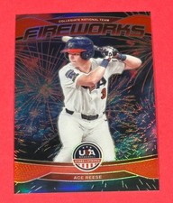 Ace Reese 2026 Panini USA Stars & Stripes Fireworks RED Prizm #63/199 Card #7