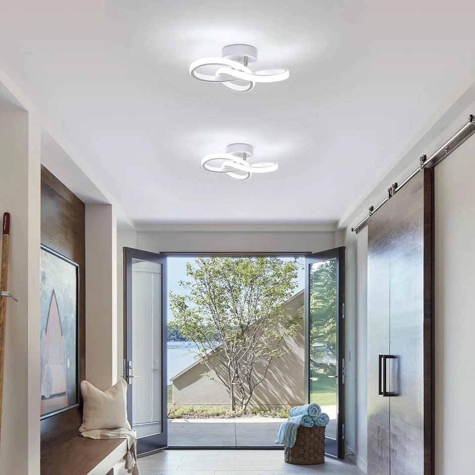 Lampada Da Soffitto LED Moderna, 30W Plafoniera LED Forma Di Fiore, Lampada Led  - Immagine 3 di 4